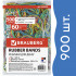 Резинки банковские универсальные диаметром 60 мм, BRAUBERG 500 г, цветные, натуральный каучук