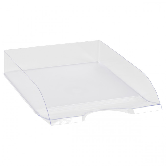 Лоток для бумаг горизонтальный "Дельта", прозрачный, СТАММ (6) Лоток для бумаг горизонтальный "Дельта", прозрачный, СТАММ (6)