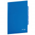 Папка-уголок с 3 отделениями, жесткая, BRAUBERG, синяя, 0,15 мм