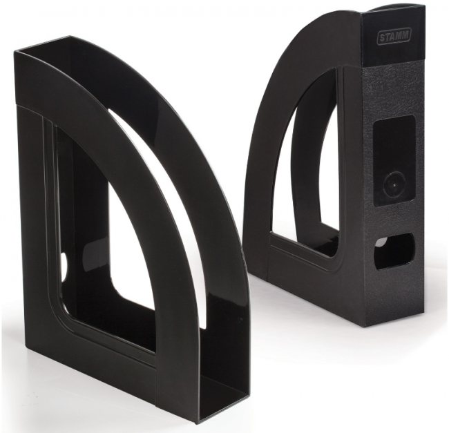 Лоток вертик. СТАММ "Респект-эконом" (220х290 мм), ш. 70 мм, полипропилен, черный, ЛТВ-30855 (ОФ111)