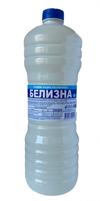 Средство для отбеливания, дезинфекции и уборки 1 л, "Белизна" (хлора 5-15%), жидкость