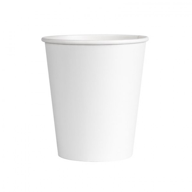Стаканы одноразовые OfficeClean 250 мл, набор 50 шт., бумажные однослойные, белые