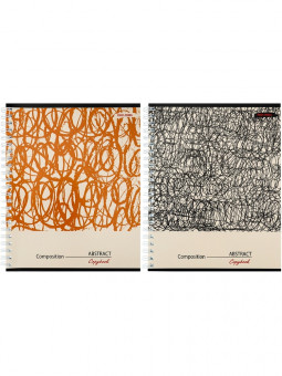 Тетрадь А4 96 клетка "Абстрактные петли", на гребне, Проф-Пресс/96-8423 (6/48)