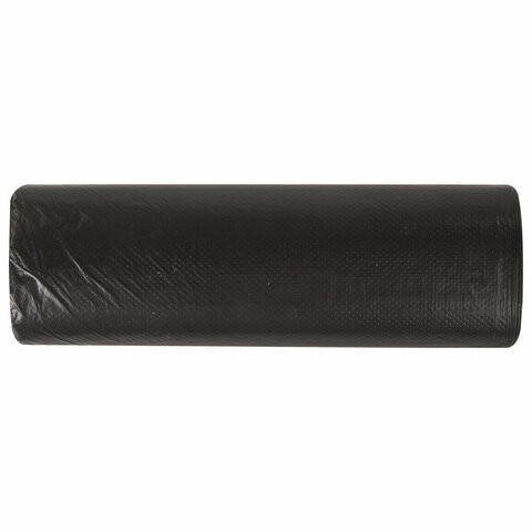 Мешки для мусора 120 л, черные, в рулоне 10 шт., ПНД, 18 мкм, 70х110 см (±5%), прочные, ЛАЙМА