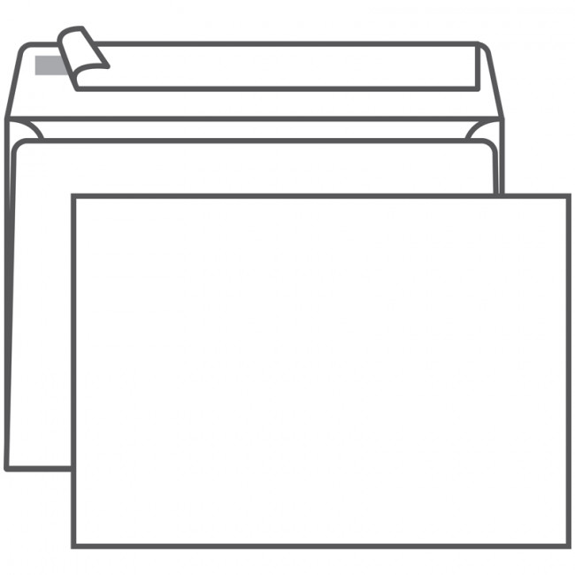 Конверт C5, Ряжская печатная фабрика, 162*229мм, б/подсказа, б/окна, отр. лента Конверт C5, Ряжская печатная фабрика, 162*229мм, б/подсказа, б/окна, отр. лента