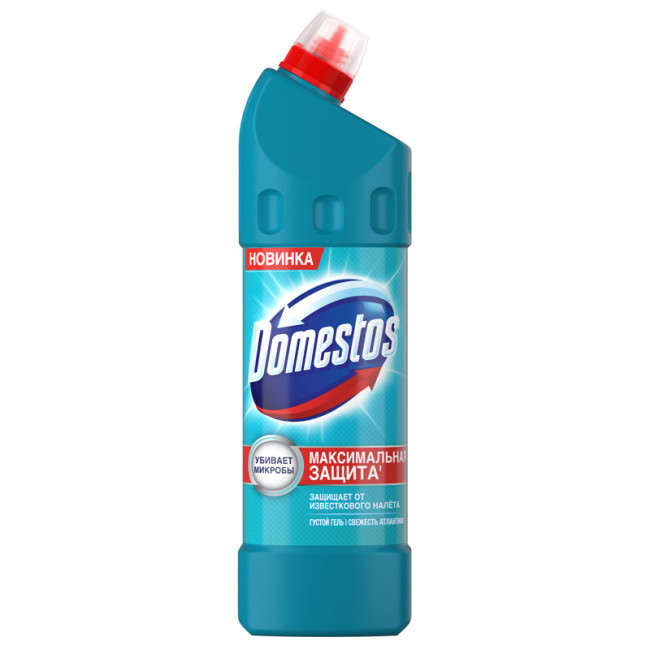 Чистящее средство универсальное Domestos "Свежесть Атлантики", гель, 1л Чистящее средство универсальное Domestos "Свежесть Атлантики", гель, 1л