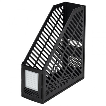 Лоток вертикальный 260х90х190 мм "Office-Expert", сетчатый, сборный, черный, BRAUBERG/238019