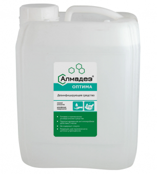 Антисептик для рук и поверхностей бесспиртовой 5 л, АЛМАДЕЗ-ОПТИМА, дезинфицирующий, жидкость, АО-547