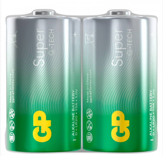 Элемент питания  "GP LR20 Super" 13A (20/120)