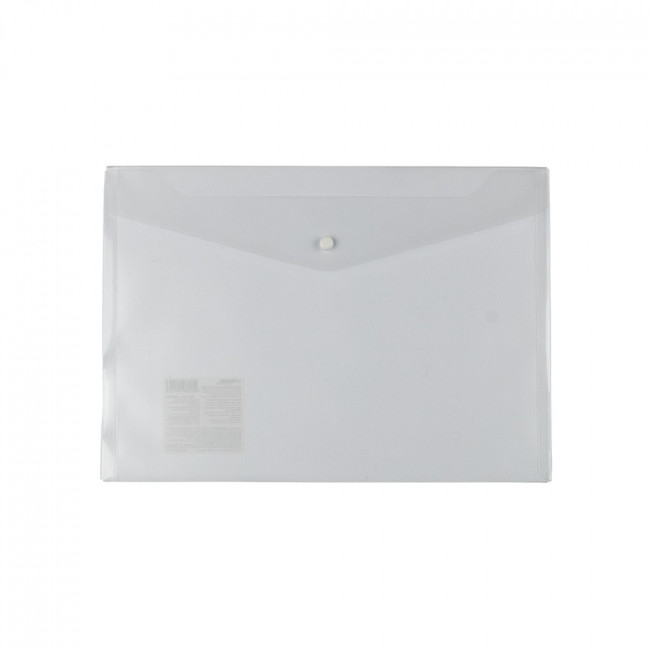 Папка-конверт   с кнопкой   "Expert Complete"   Classic Lite   А4   120 мкр.  диагональ   . прозрачный