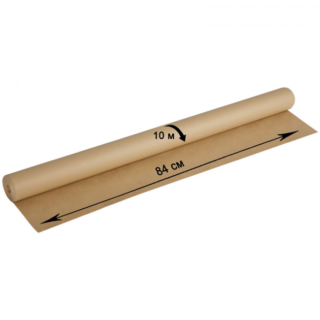 Крафт-бумага в рулоне для упаковки 840мм*10м OfficeSpace, 78г/м2 Крафт-бумага в рулоне для упаковки 840мм*10м OfficeSpace, 78г/м2
