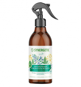 Освежитель воздуха 380 мл SYNERGETIC "Ягоды можжевельника и ангелика", биоразлагаемый