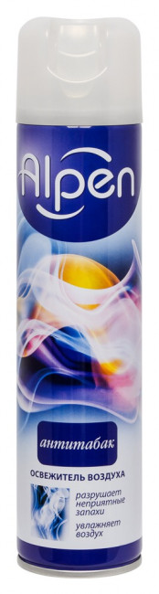 Освежитель воздуха 300мл "Антитабак", Alpen