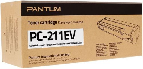 Картридж лазерный PANTUM (PC-211EV) P2200/P2207/P2507/P2500W/M6500/M6607 и т. д., ресурс 1600 стр., оригинальный Картридж лазерный PANTUM (PC-211EV) P2200/P2207/P2507/P2500W/M6500/M6607 и т. д., ресурс 1600 стр., оригинальный