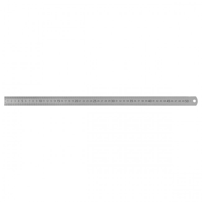 Линейка 50см СТАММ, стальная, ПВХ чехол с европодвесом Линейка 50см СТАММ, стальная, ПВХ чехол с европодвесом