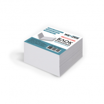 Блок бумажный белый WENZER OFFICE "Premium" 9x9x4,5 см, проклеенный, офсет, 100г/м2 (24)