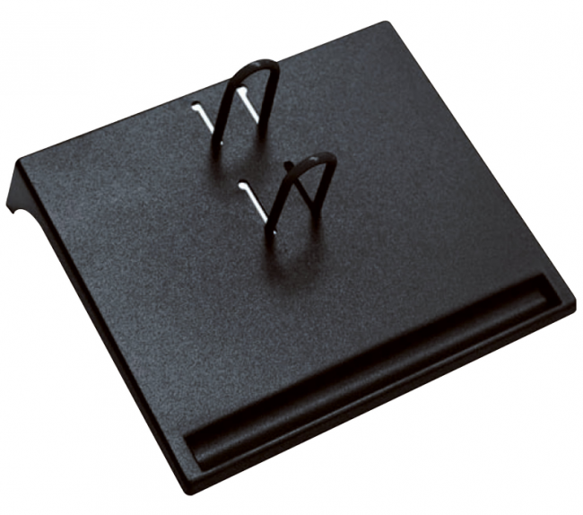 Настольная подставка д/календаря СТАММ, 175х205х37 мм, черная,  малая, ПК21