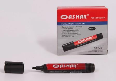 МАРКЕР ЧЕРНЫЙ  ТОЛСТЫЙ "ASMAR"