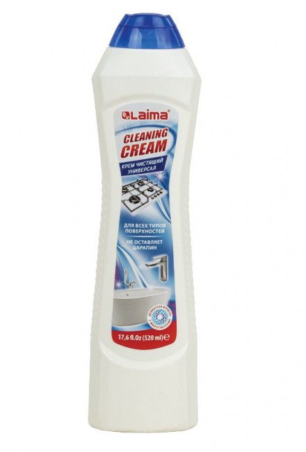 Чистящее средство универсальное крем 500 мл + 20 мл в подарок, LAIMA "White fresh", ТУРЦИЯ, 608659 Чистящее средство универсальное крем 500 мл + 20 мл в подарок, LAIMA "White fresh", ТУРЦИЯ, 608659