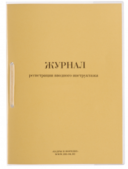 Журнал регистрации вводного инструктажа, 32 л., сшивка, пломба, обложка ПВХ, 130204