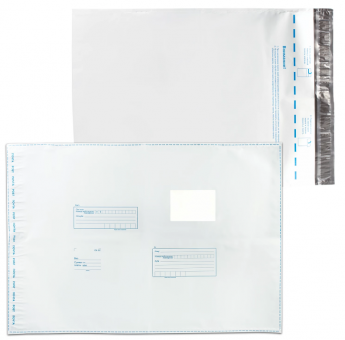 Конверт-пакеты ПОЛИЭТИЛЕН B3 (360х500 мм) до 500 л., отрывная лента, "Куда-Кому", КОМПЛЕКТ 10 шт., 11007.10