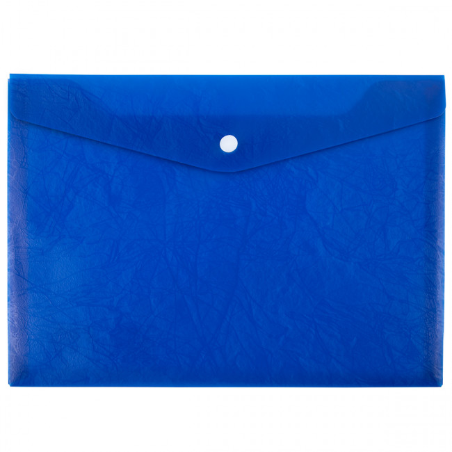 Папка-конверт А4 180мкр на кнопке, синий, волокно, Premier Expert Complete/ЕС21114002 (20)
