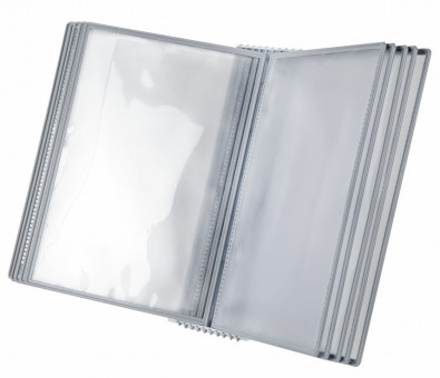 Демосистема настольная/настенная на 10 панелей, с 10 серыми панелями А4, STAFF "Profit", 238217