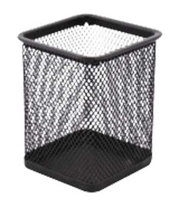 Подставка-стакан 8*8*9,8см д/пишущих принадлежностей, металл., черная, deVENTE/4104718 (12)