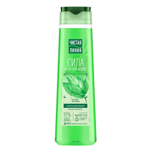Шампунь для всех типов волос 400 мл, ЧИСТАЯ ЛИНИЯ "Экстракт крапивы", укрепляющий Шампунь для всех типов волос 400 мл, ЧИСТАЯ ЛИНИЯ "Экстракт крапивы", укрепляющий