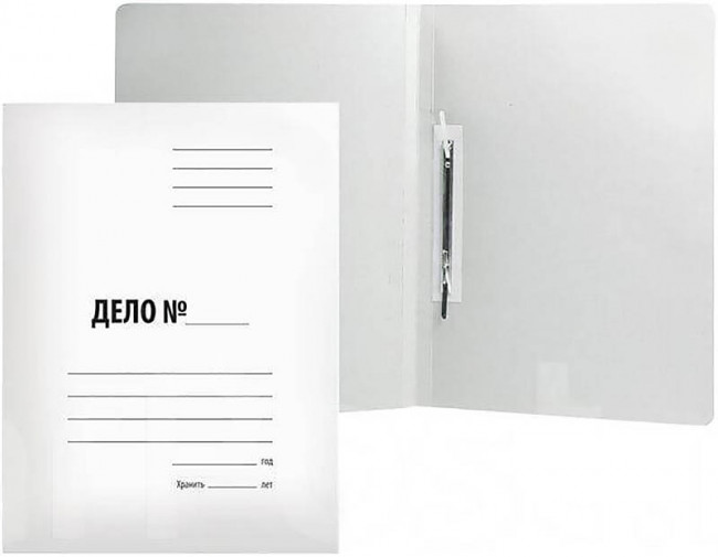 Скоросшиватель картонный ЭВРИКА, 380 г/м2, мелованный (200)