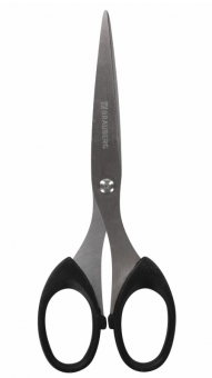 Ножницы 160мм BRAUBERG CLASSIC, чёрные, в карт. упак. с европодвесом