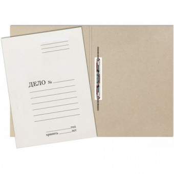 Скоросшиватель картонный, немелованный А4, 320 г/м2 (1711) (200)