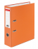Папка-регистратор BRAUBERG с покрытием из ПВХ, 80 мм, с уголком, оранжевая (удвоенный срок службы), 227199