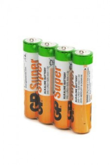 Батарейка LR03 GP Super Alkaline 24A SB4 (AAA мини-пальч.) (GP) (4/96)