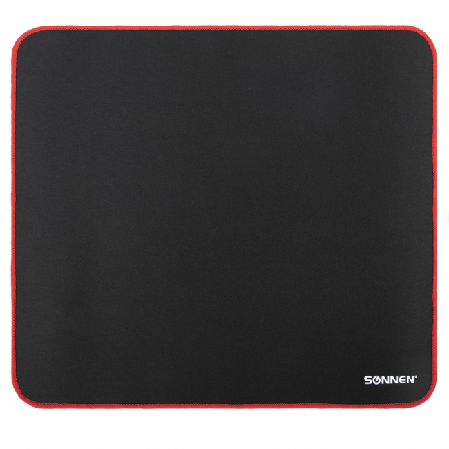 Коврик компьютерный для мыши большой SONNEN "CYBER OUTLAW", ткань + резина, 400х355х3 мм