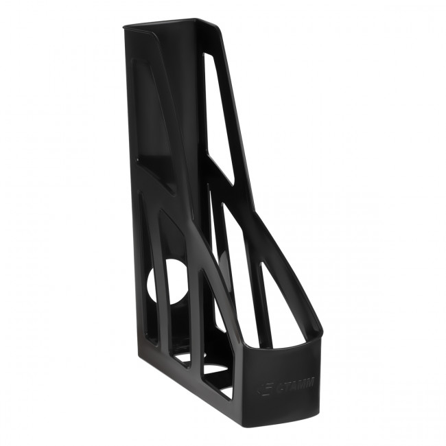 Лоток для бумаг вертикальный "Лидер", черный, ширина 75мм, СТАММ (4) Лоток для бумаг вертикальный "Лидер", черный, ширина 75мм, СТАММ (4)