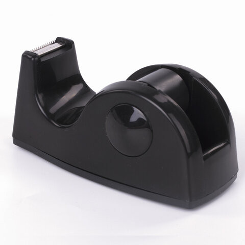 Диспенсер для клейкой ленты BRAUBERG настольный, утяжеленный, средний, черный, 11,8х5х5 см Диспенсер для клейкой ленты BRAUBERG настольный, утяжеленный, средний, черный, 11,8х5х5 см