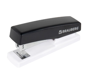 Степлер №24/6, 26/6 BRAUBERG "STYLE MAX", до 30 листов, черный