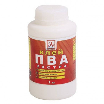 Клей ПВА "Экспоприбор. Экстра" 1000 г в пластиковой банке/12-1000-00